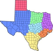 Texas Regional Map for Senior Services and Housing Options